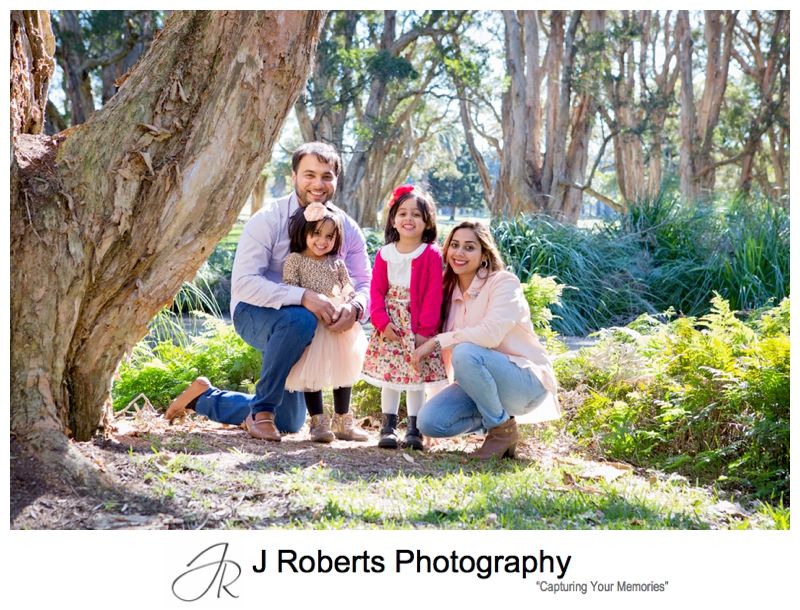 Family Portrait Photography in Sydney Winter Light at Centennial Park Sydney